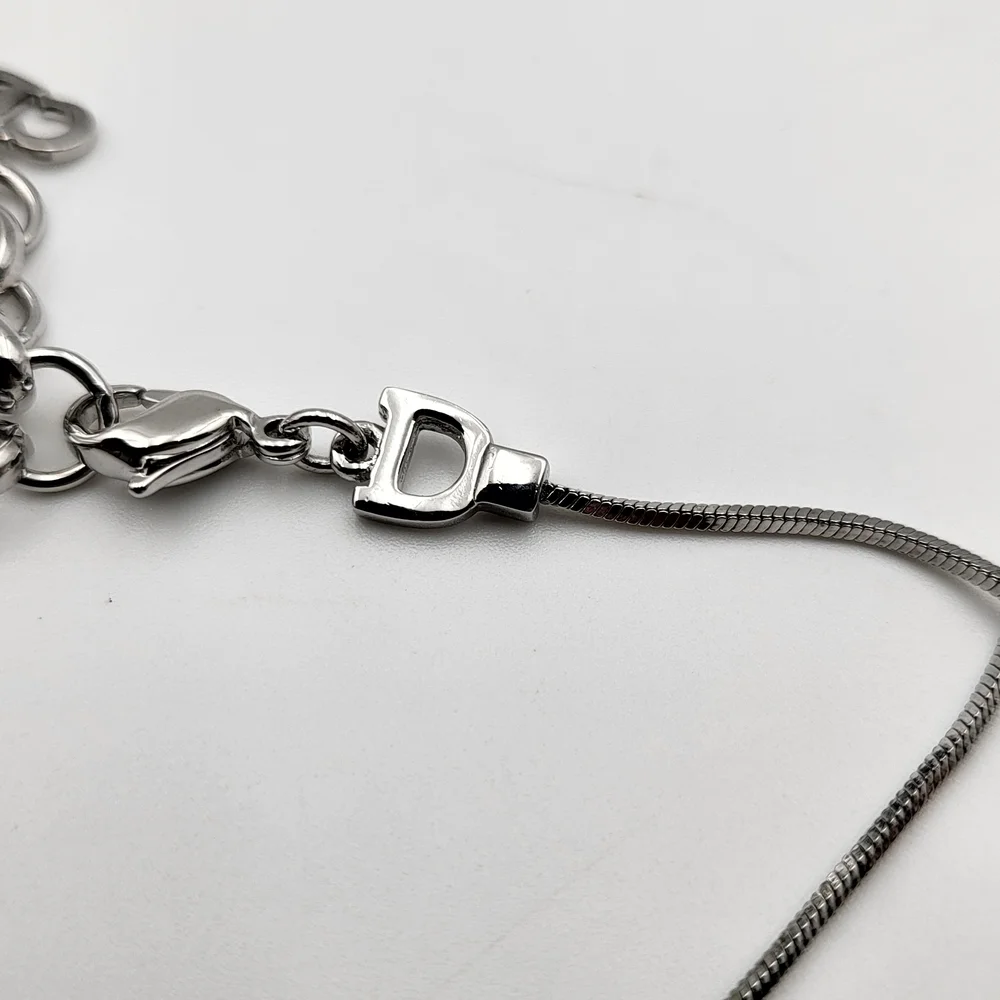 Christian Dior Pre- Owned Trotter Logo Necklace, Authentic... - Picture 7 of 13